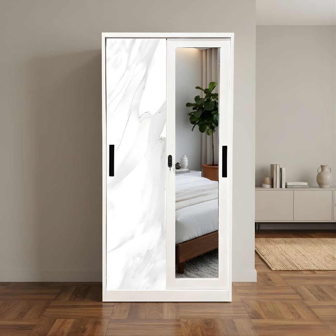Lemari Pakaian Besi 2 Pintu 90