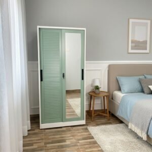 Lemari Pakaian Besi 2 Pintu 90