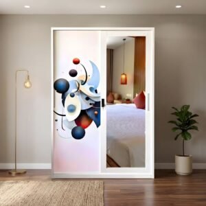 Lemari Pakaian Besi 2 Pintu 120