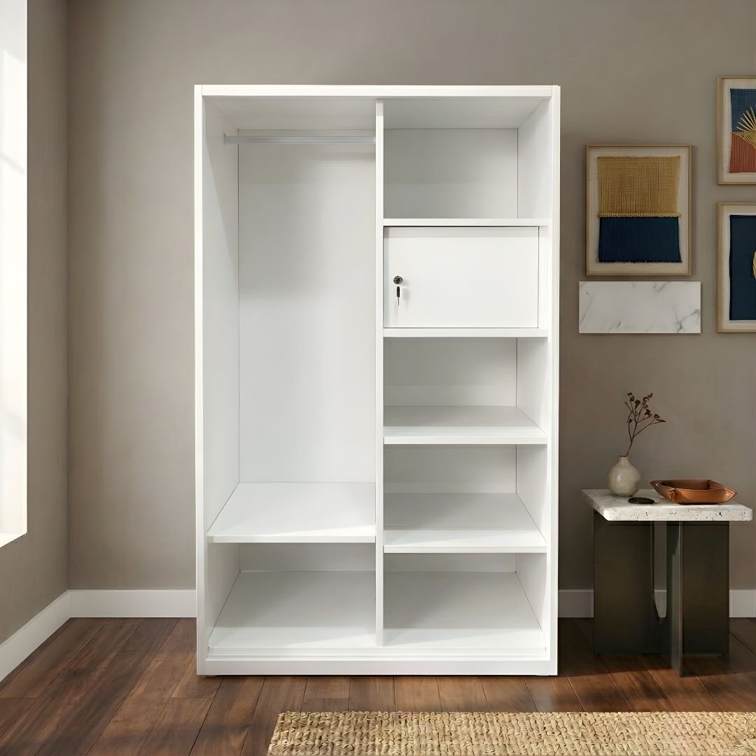 Lemari Pakaian Besi 2 Pintu 120 - Gambar 2