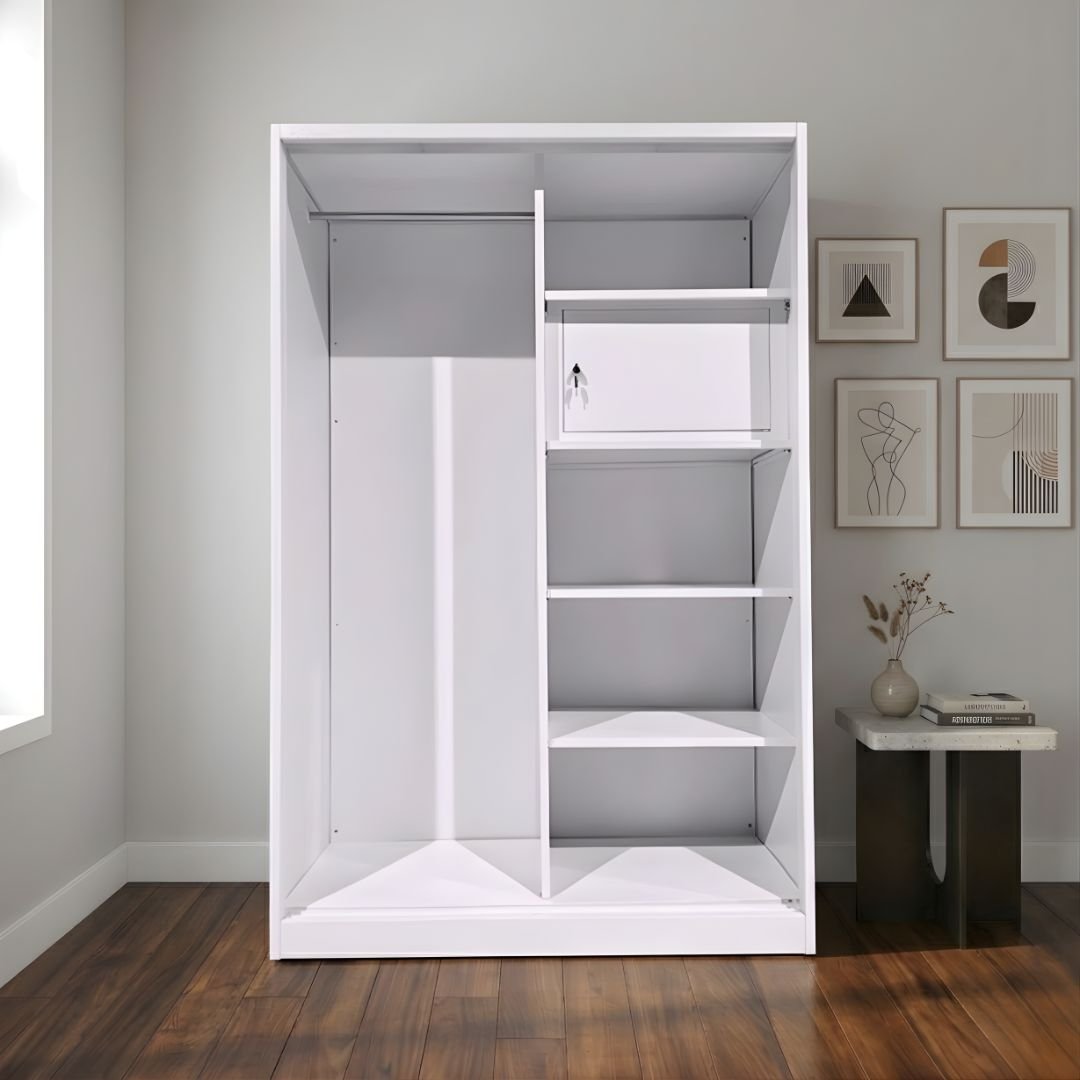 Lemari Pakaian Besi 2 Pintu 120 - Gambar 2