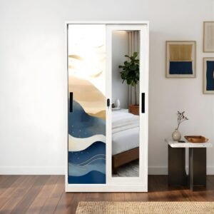 Lemari Pakaian Besi 2 Pintu 90