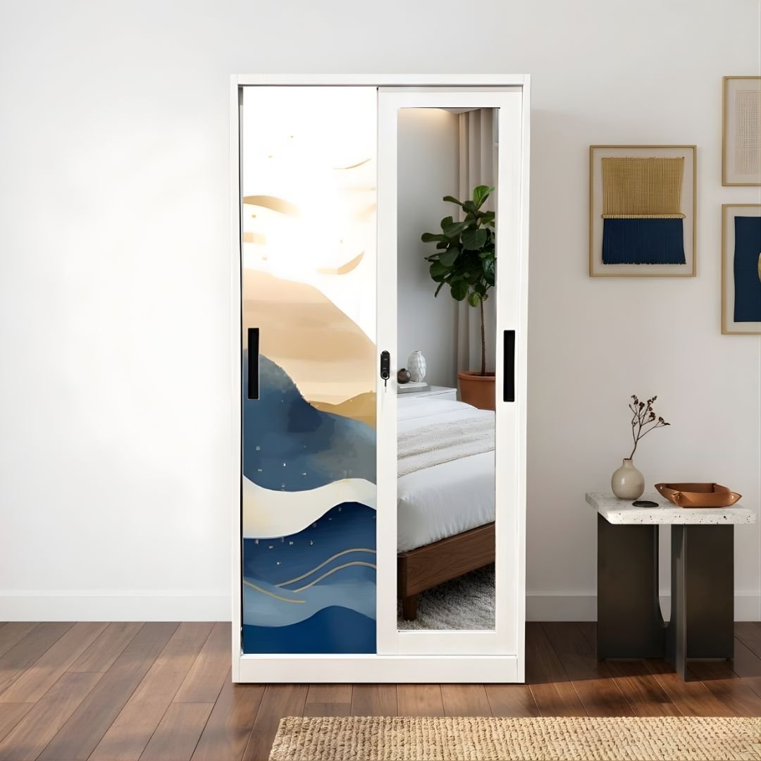 Lemari Pakaian Besi 2 Pintu 90