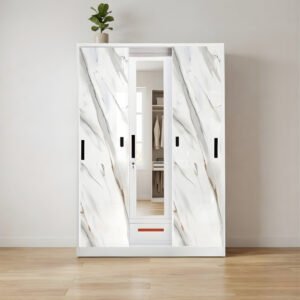 Lemari Pakaian Besi 3 Pintu 120