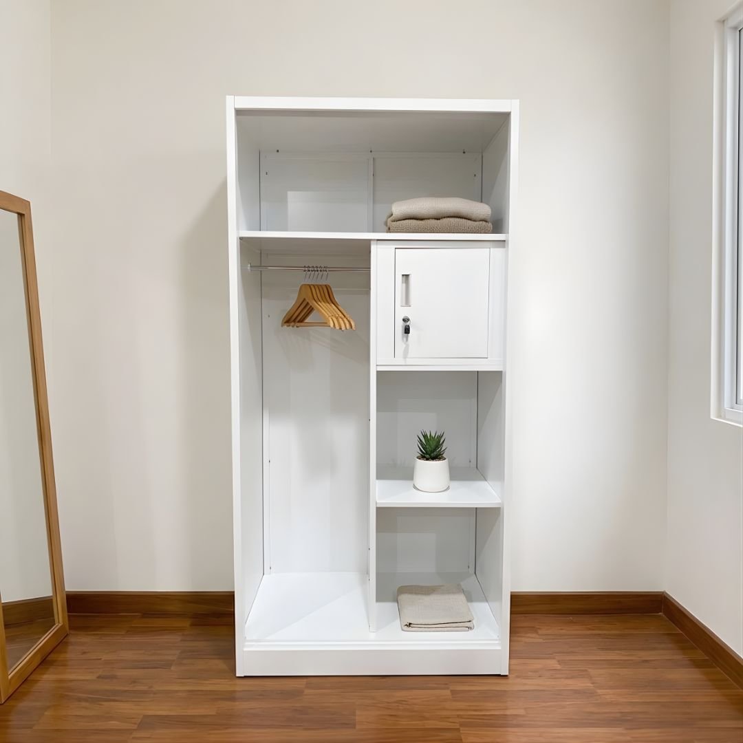 Lemari Pakaian Besi 2 Pintu 90 - Gambar 2