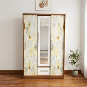Lemari Pakaian Besi 3 Pintu 120