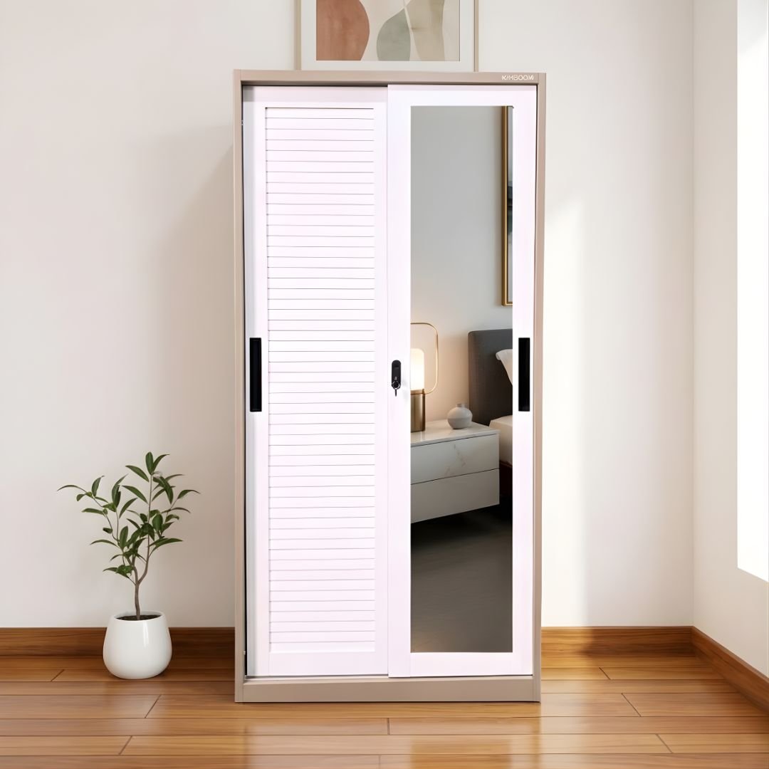 Lemari Pakaian Besi 2 Pintu 90