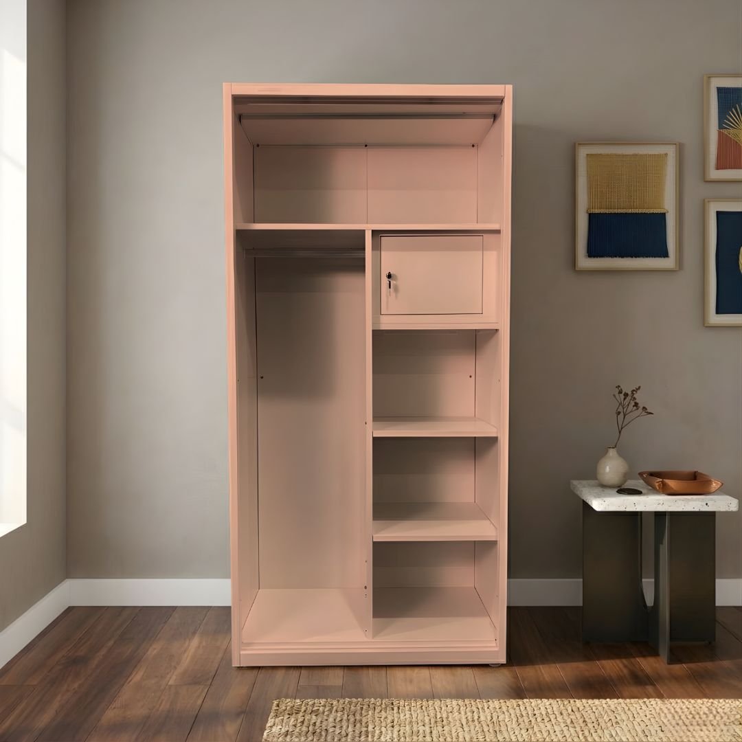 Lemari Pakaian Besi 2 Pintu 90 - Gambar 2