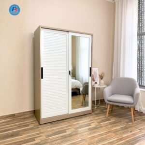 Lemari Pakaian Besi 2 Pintu 120