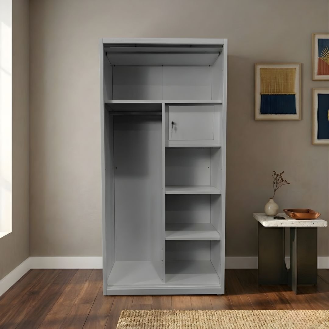 Lemari Pakaian Besi 2 Pintu 90 - Gambar 2