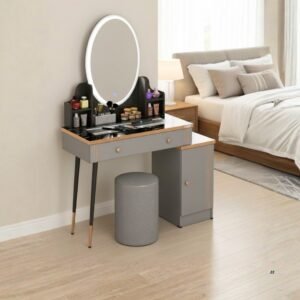Meja Rias MR Jasmine Grey Black Gold